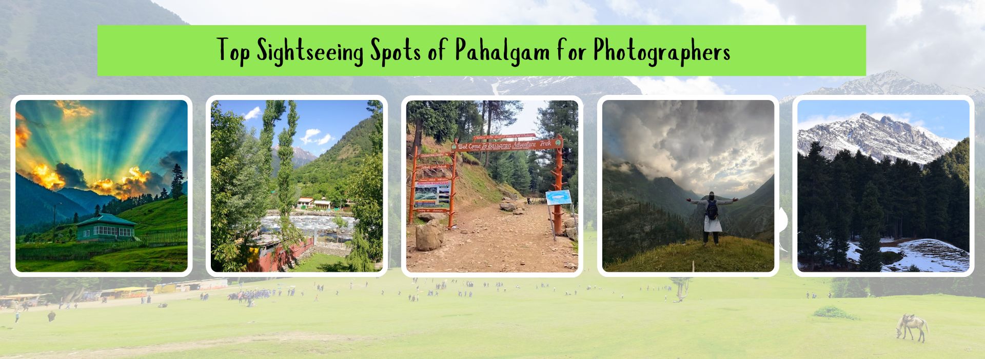 Top Sightseeing Spots of Pahalgam for Photographers