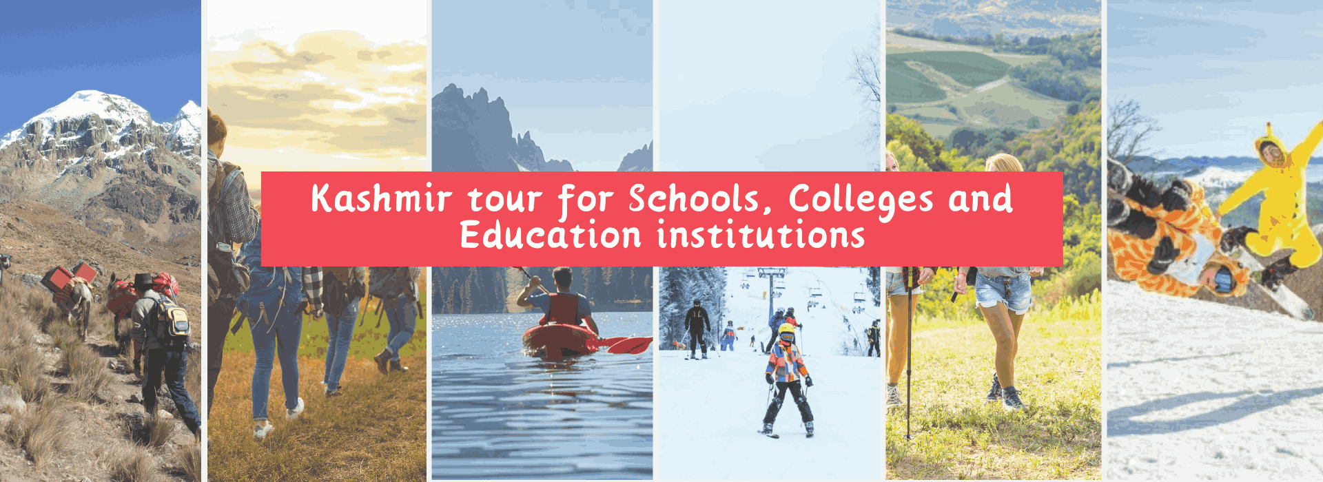 Kashmir tour for Schools, Colleges and Education institutions kashmirhills.com